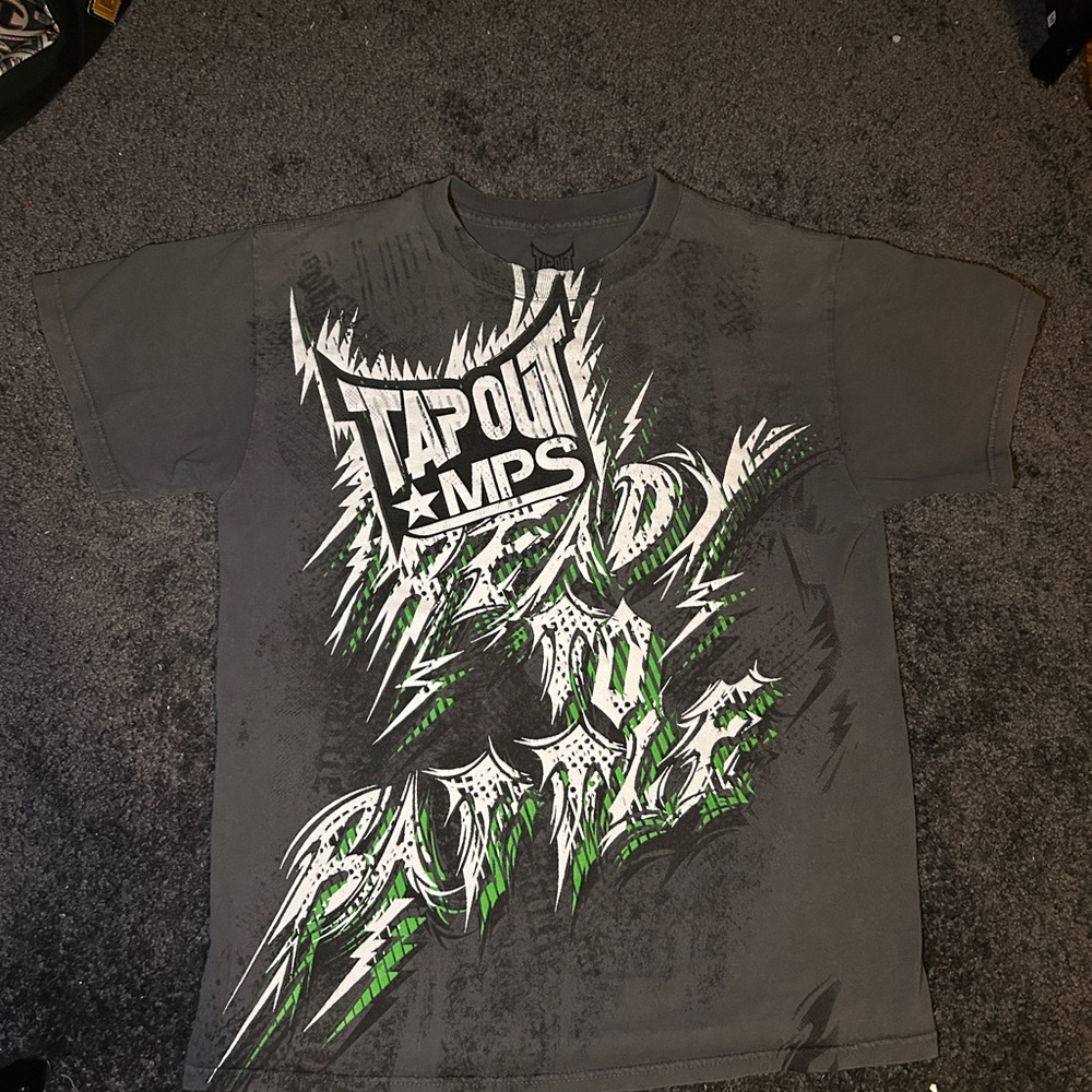 Tapout Gray Graphic T-Shirt